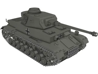 pzkpfw 4 3D Model