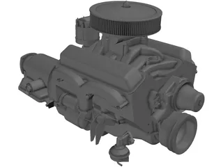 Engine V8 Chevelle 3D Model