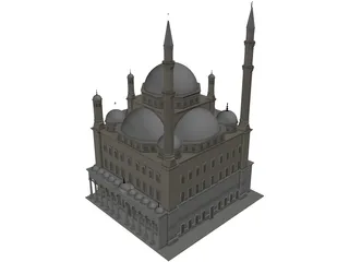 Alabaster Mosque 3D Model