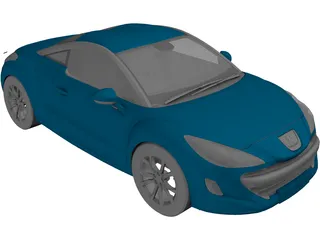 Peugeot RCZ (2010) 3D Model