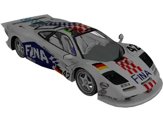 McLaren F1 GT (1995) 3D Model