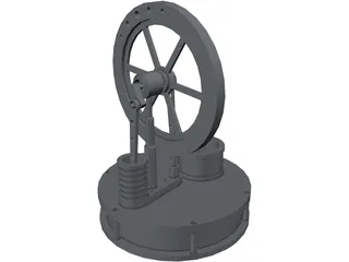 Stirling Engine 3D Model