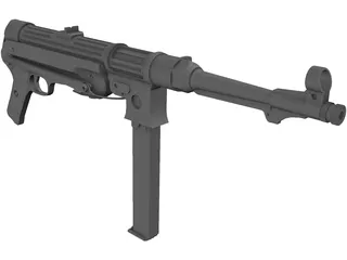 MP4 Nazi Gun 3D Model