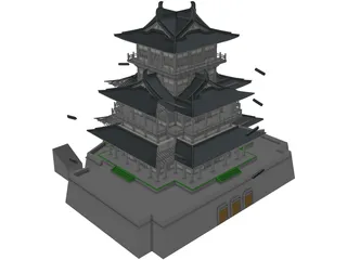 Shogun Japanese Castle 3D Model