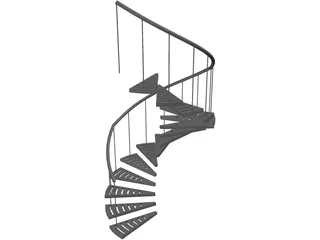 Stair Spiral 3D Model