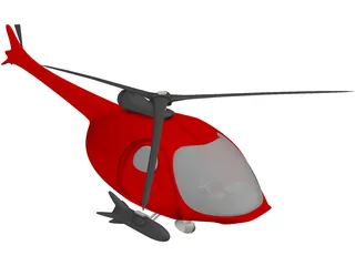 Helicopter New Concept Design 3D Model