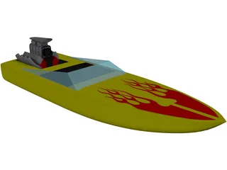 Speed Boat 3D Model