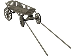 Stagecoach Cart 3D Model