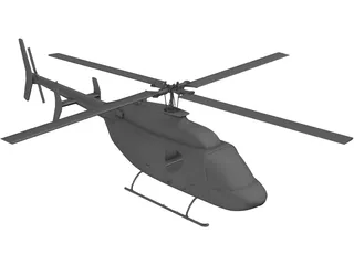 Bell 206 JetRanger 3D Model