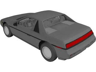 Pontiac Fiero ST Notchback 3D Model