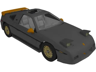 Pontiac Fiero GT Fast back 3D Model