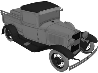 Ford Model A Pickup (1930) 3D Model