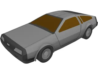 DMC DeLorean (1980) 3D Model