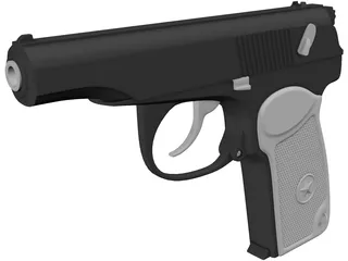 Makarov Pistol 3D Model