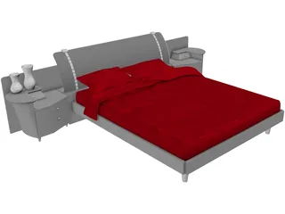 Bed Artistic 3D Model