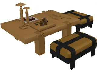 Coffee Table 3D Model