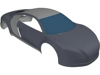 Audi R8 Body 3D Model