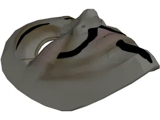 V for Vendetta Mask 3D Model