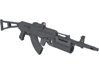 AK-74M 3D Model