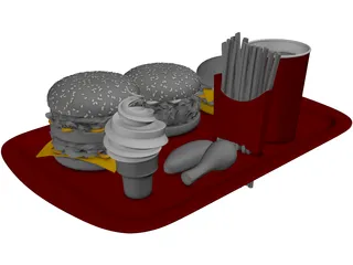 McDonalds Food 3D Model