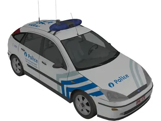 Ford Focus Police (Belgium) 3D Model