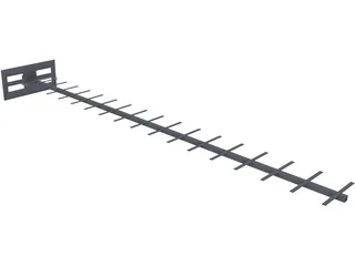 Yagi Antenna 3D Model