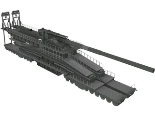 Schwerer Gustav Dora 3D Model