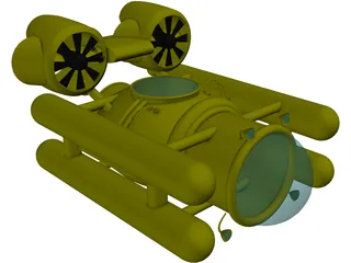 Deep Sea Submersible 3D Model