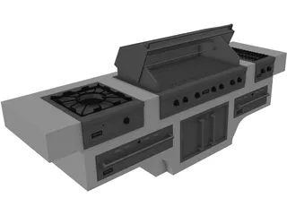 Barbacoa Viking 3D Model