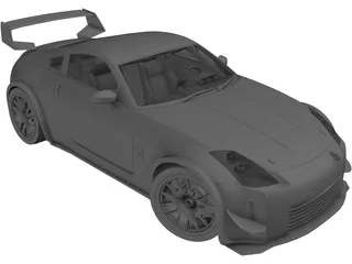 Nissan 350Z Fairlady Tuning GT 3D Model