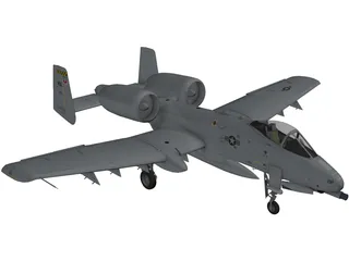 A-10 Thunderbolt II 3D Model