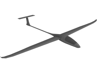 DG 1000 Glider 3D Model