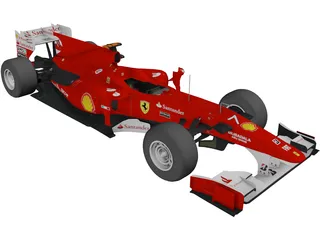 Ferrari F1 F10 (2010) 3D Model