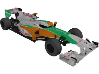 Force India VJM03 F1 (2010) 3D Model