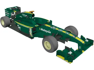 Lotus T127 F1 (2010) 3D Model