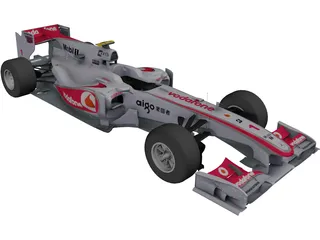 McLaren MP4-25 F1 (2010) 3D Model