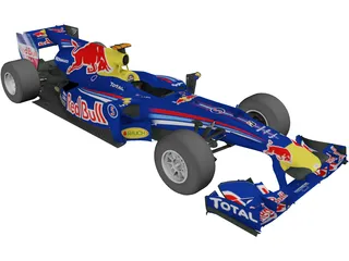 RedBull RB6 F1 (2010) 3D Model