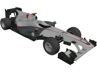 Sauber C29 F1 (2010) 3D Model