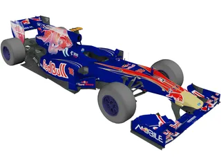 ToroRosso STR5 F1 (2010) 3D Model