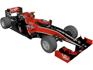 Virgin VR-01 F1 (2010) 3D Model