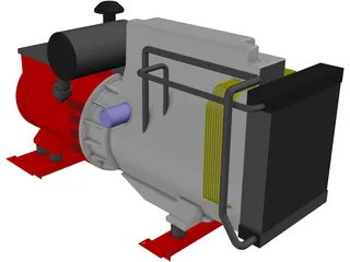 Diesel Generator 3D Model