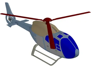 Eurocopter EC-120 Colibri 3D Model