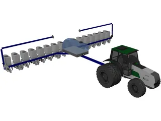 Kinze Corn Planter 3D Model