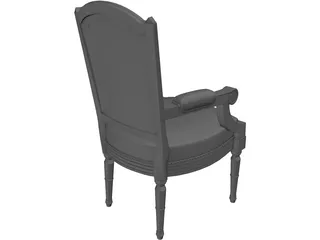 Classic Arm Chair 3D Model
