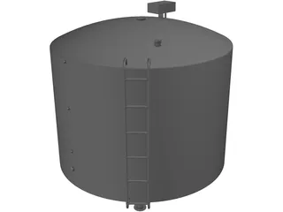 Milk Silo 3D Model