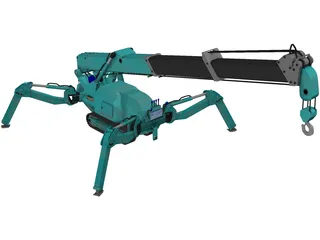 Maeda MC 285 Mini Crawler Crane 3D Model