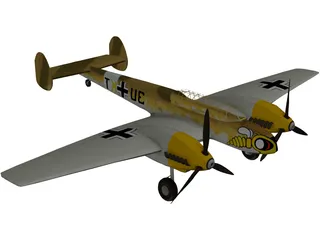 Messerschmitt BF-110 3D Model