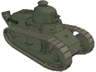 Renault FT-17 3D Model