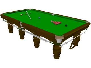 Pool Table 3D Model