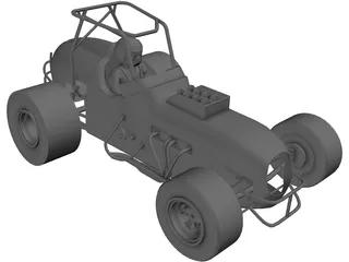 Sprint Car Buggy 3D Model